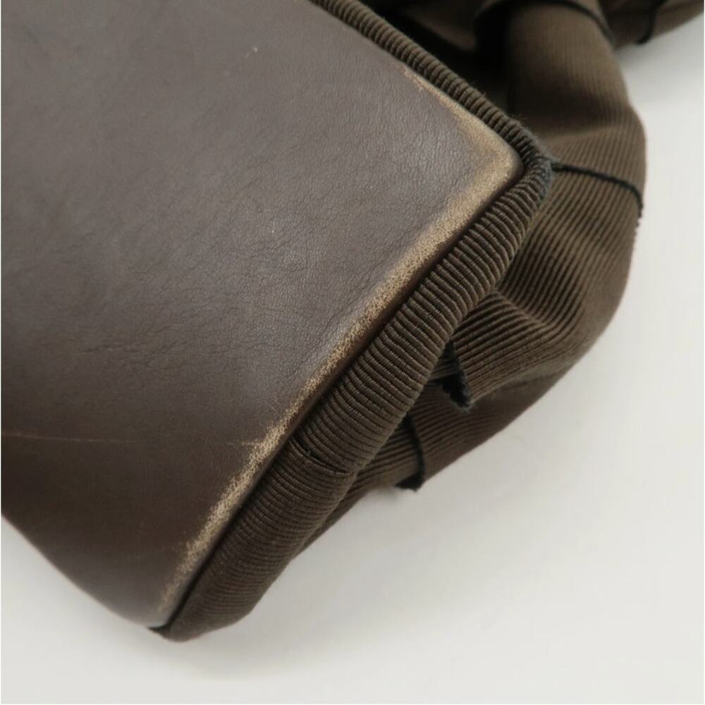 💎✨Beautiful✨💎Authentic Ferragamo Vara Logo Canvas Tote Bag Shoulder Bag Brown - Picture 10 of 15